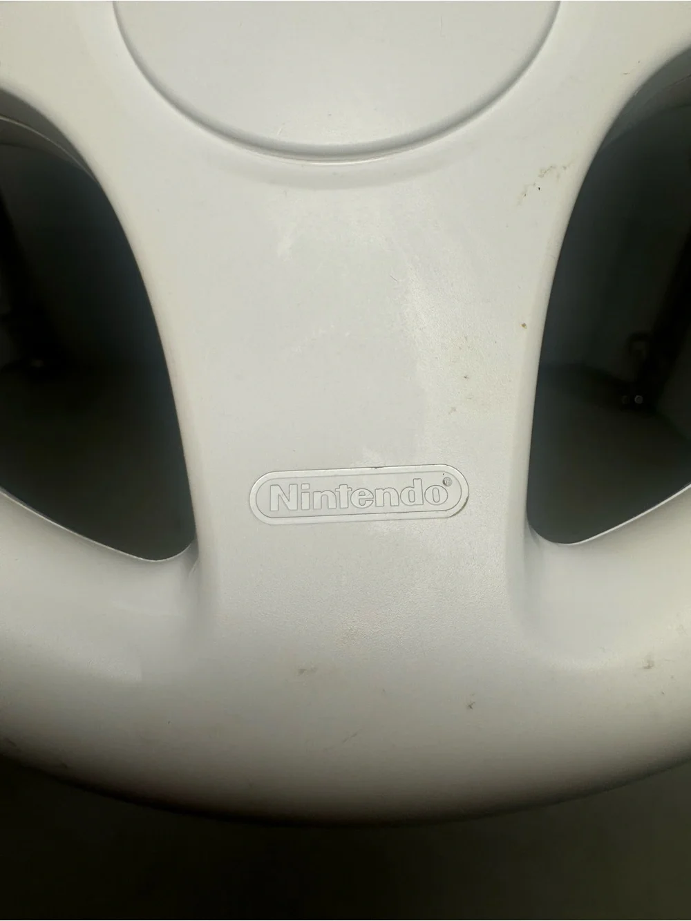 Wii Nintendo White Racing Wheel Mario Kart